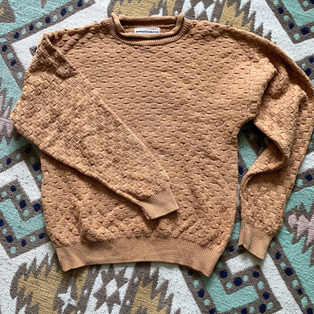 Vintage Westbound Tan Sweater, Fits M